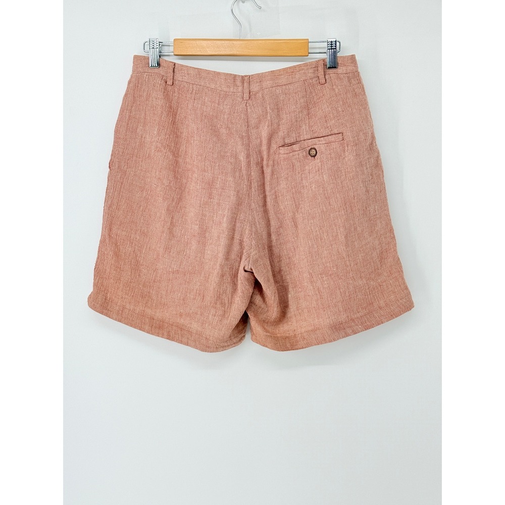 Poetry Linen Cotton Summer Capsule Shorts 6 Terracotta Rose Preppy Beach Vacay - Picture 2 of 7